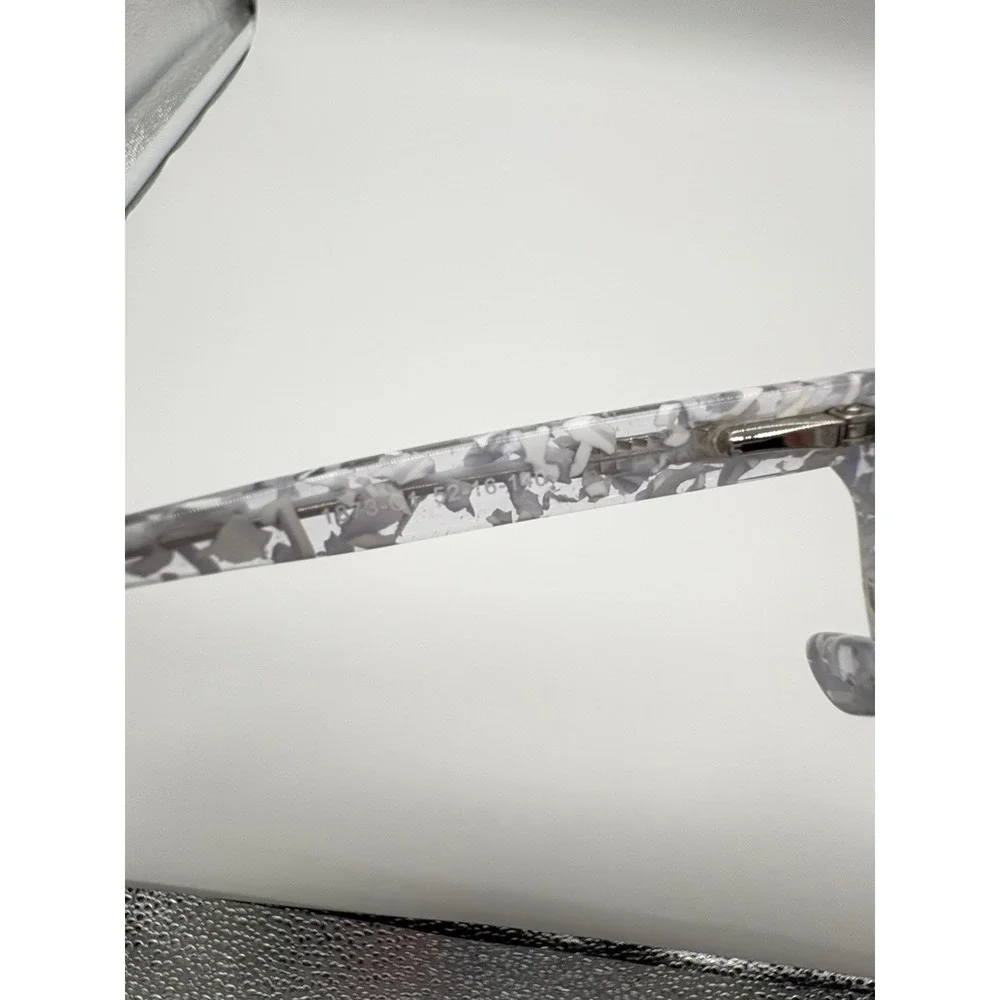 White Clear Cat Eye Eyeglass Frames 1873 01 52-16-140 - Picture 8 of 10